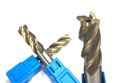 2 Flute 3 Flute TiSiN Coating Carbide End Mill Bits For HSS Cutting