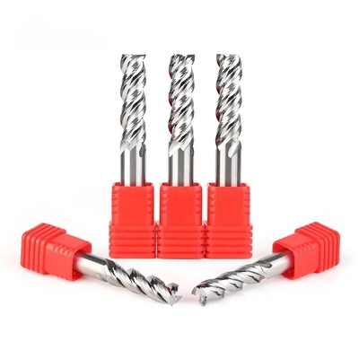 HRC50° Traitement général du carbure 4 Flute Tungstène Flat End Mill Cutter
