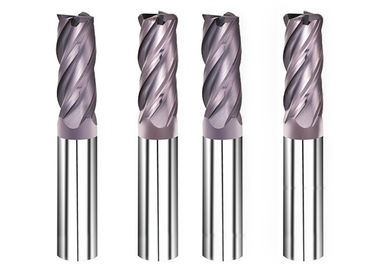 HRC50° Radius d'angle 4 flûtes Carbure de tungstène